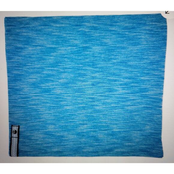 Lululemon Vinyasa Scarf Rulu Heathered Teal Button Snap Wrap One Size Stretch - Picture 1 of 12